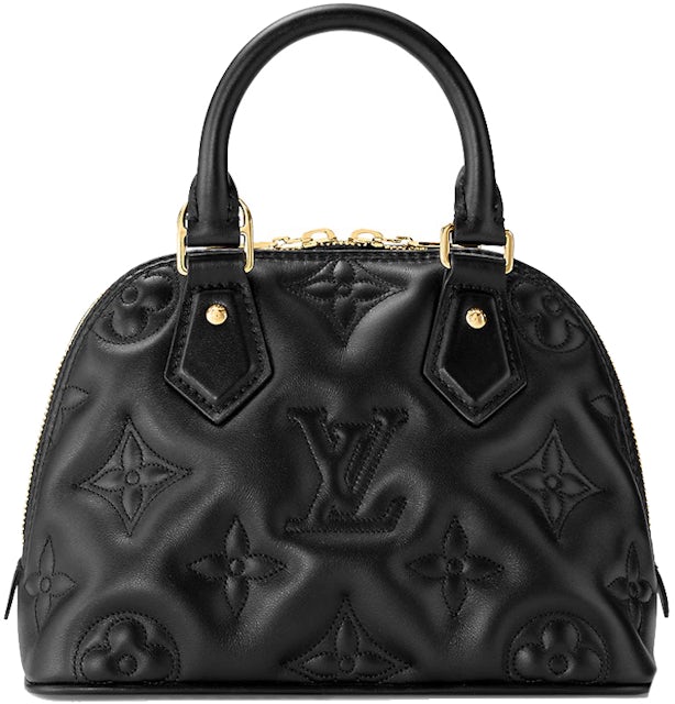 Louis Vuitton Alma BB Quilted Black in Calfskin Leather with Gold