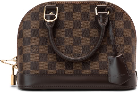Louis Vuitton Alma Damier Ebene BB Cerise Lining US