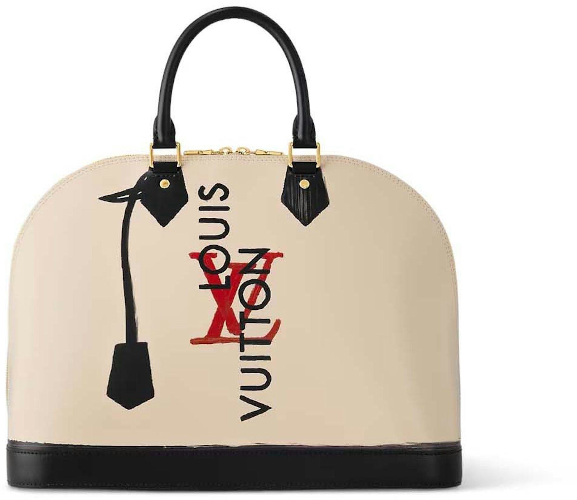 Louis Vuitton Vernis Roses Alma Monogram GM Bag in Rose Pop