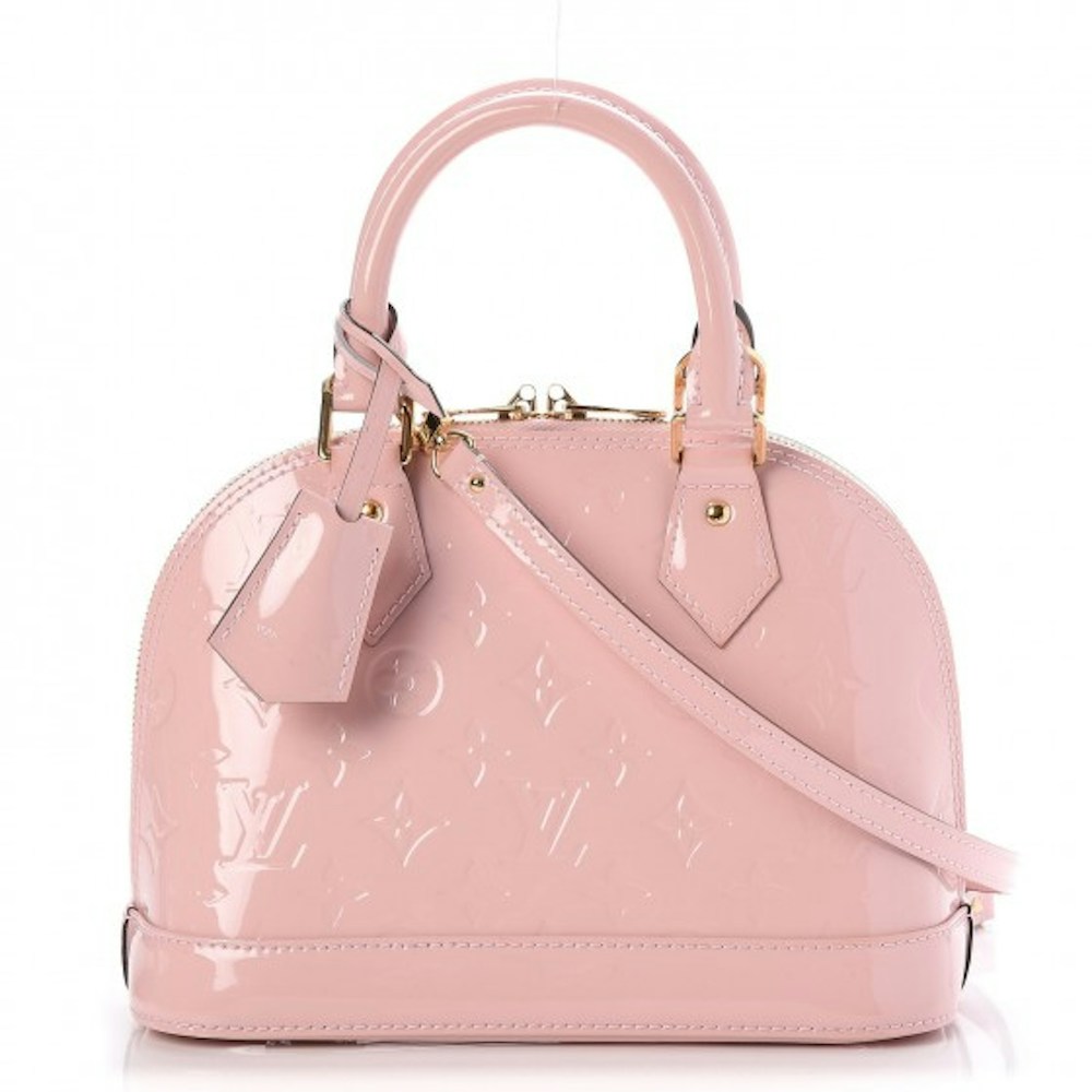 Louis Vuitton Monogram Vernis Rose Ballerine in Patent Leather with Brass