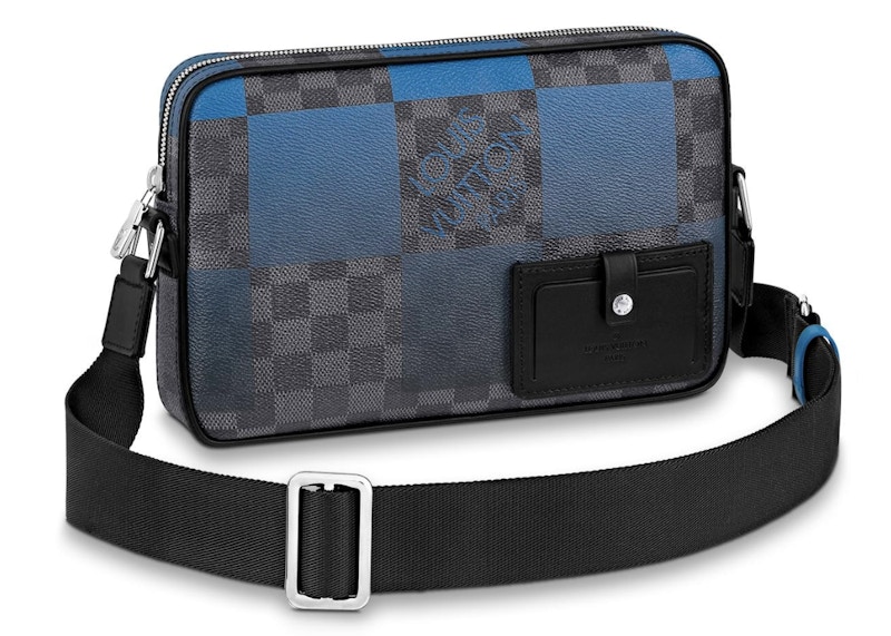 Louis Vuitton Alpha Messenger Damier Graphite Giant Blue in Coated