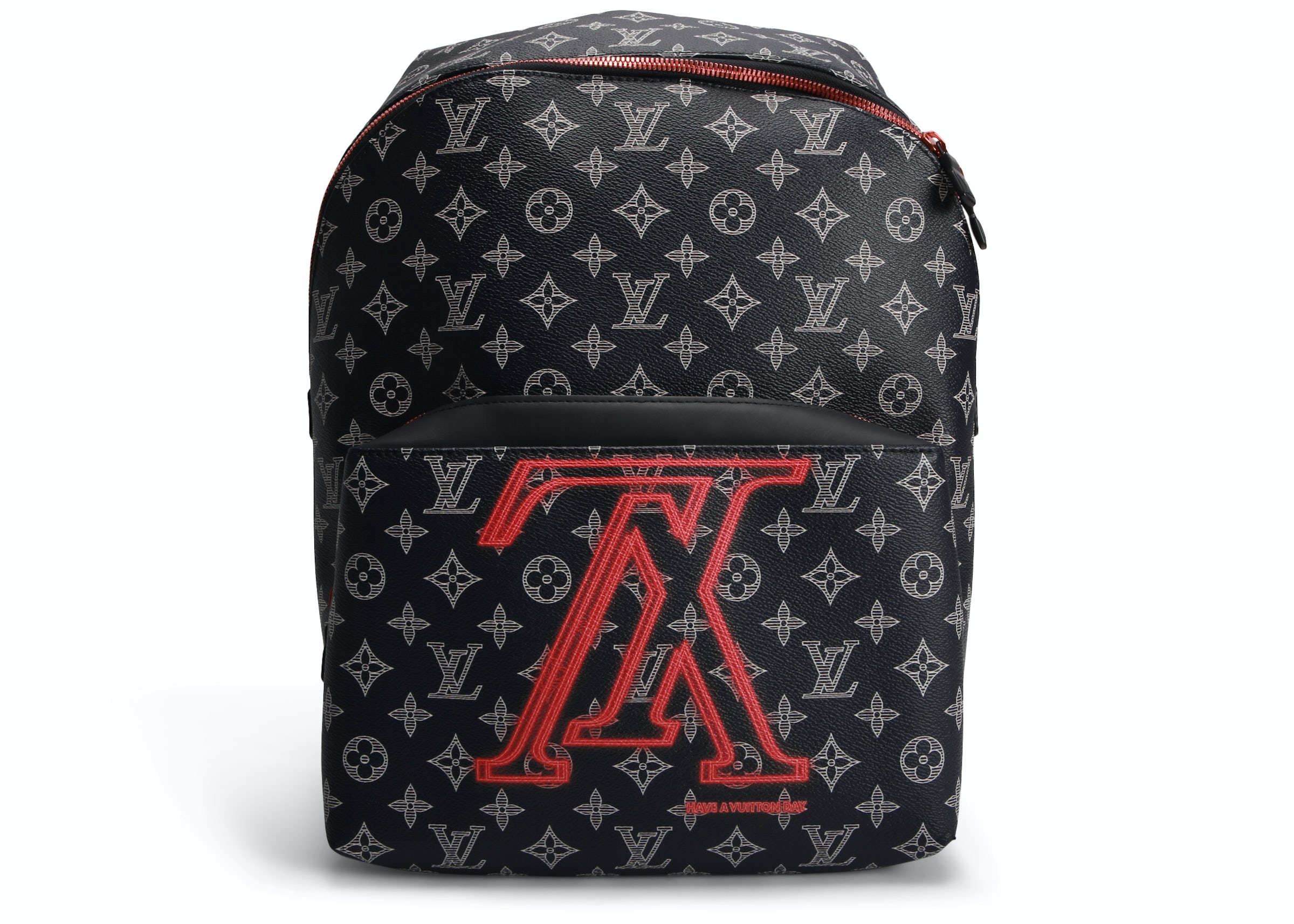 Louis Vuitton Apollo Backpack Monogram Upside Down Ink Navy in Coated  Canvas with Orange-tone - US
