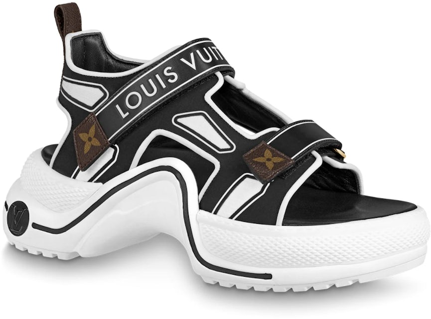 Louis Vuitton - Authenticated LV Archlight Sandal - Leather Black Plain for Women, Very Good Condition