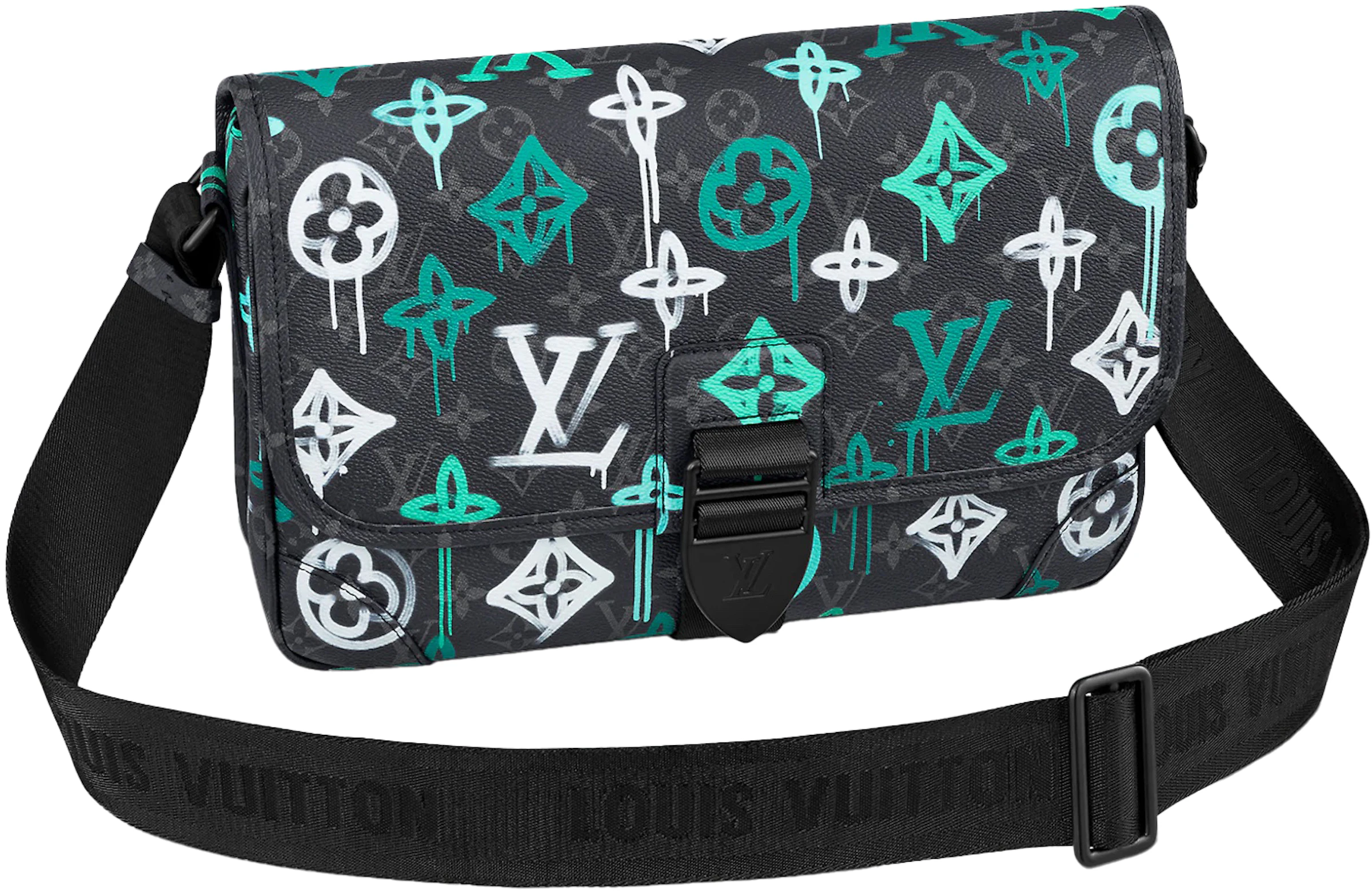 Louis Vuitton Archy Messenger MM LV Graffiti Multicolor in Coated ...