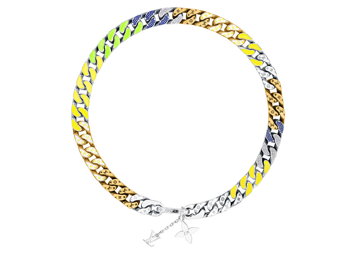 Louis Vuitton Set Lock Cuban Chain Necklace with Key Bracelet  Boutique  SecondLife