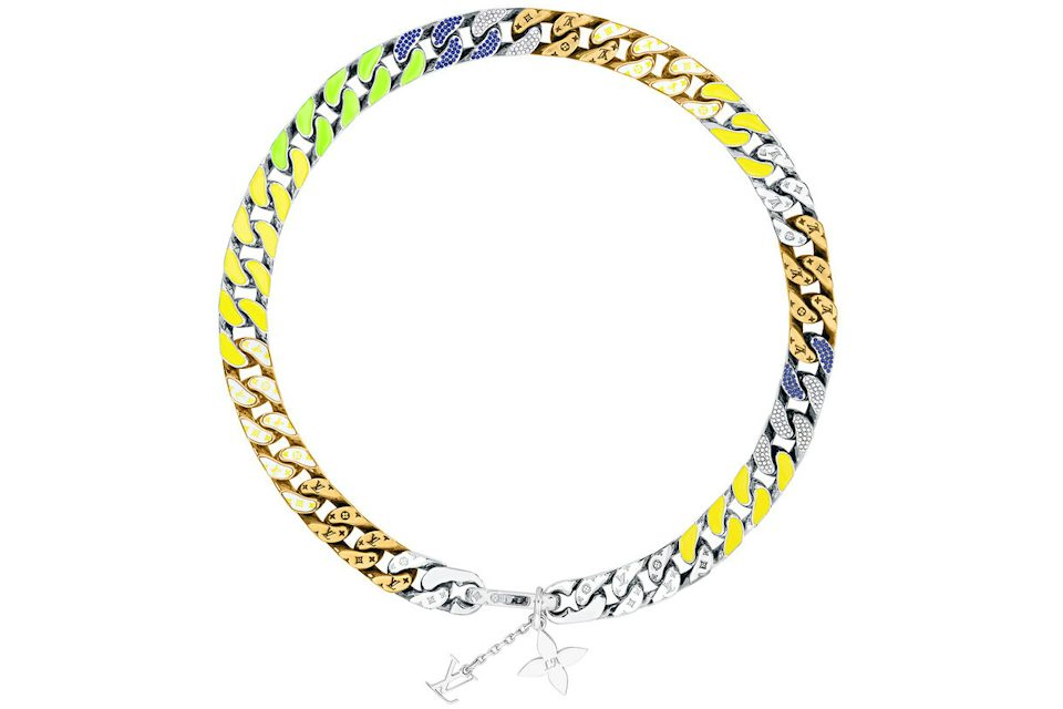 Louis Vuitton Around The World Exclusive LV Chain Links Necklace (Los  Angeles) Multicolor in Metal/Crystal Rhinestones - US