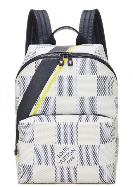 Louis Vuitton Backpack Apollo Damier Azur White/Blue/Yellow in Coated  Canvas/Leather with Silver-tone - US