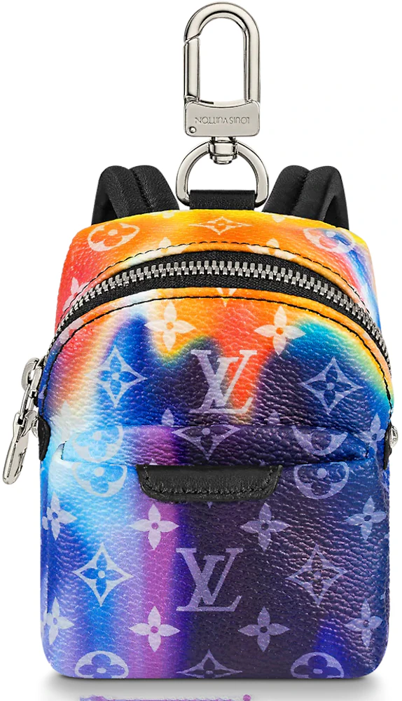 Louis Vuitton Backpack Bag Charm Sunset Monogram Saganas Printed Multicolor  in Coated Canvas with Silver-tone - US