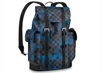 Louis Vuitton Christopher Backpack Damier Graphite Pixel PM Blue