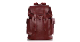 Louis Vuitton Backpack Christopher Epi PM Rouge Pomodoro