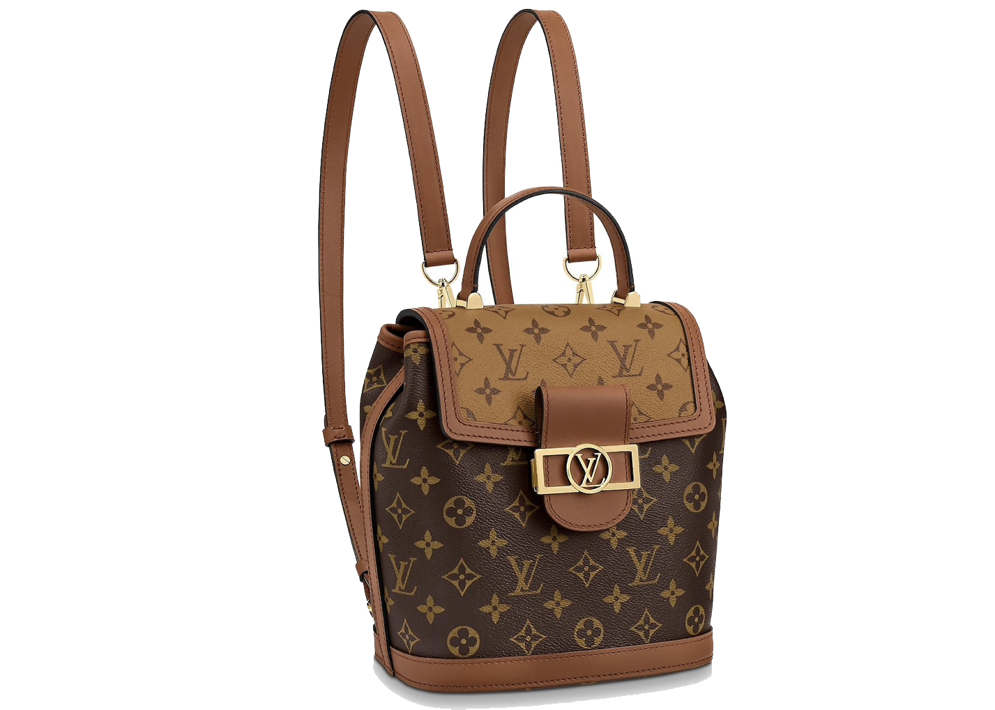 Louis Vuitton Backpack Dauphine Monogram Reverse PM Brown
