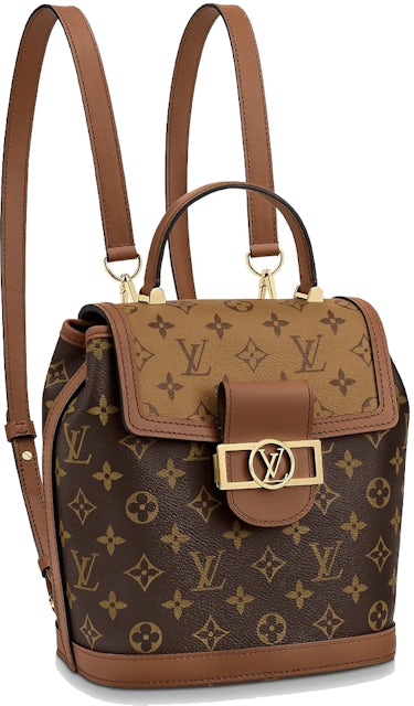 Louis Vuitton Backpack Dauphine Monogram Reverse PM Brown in