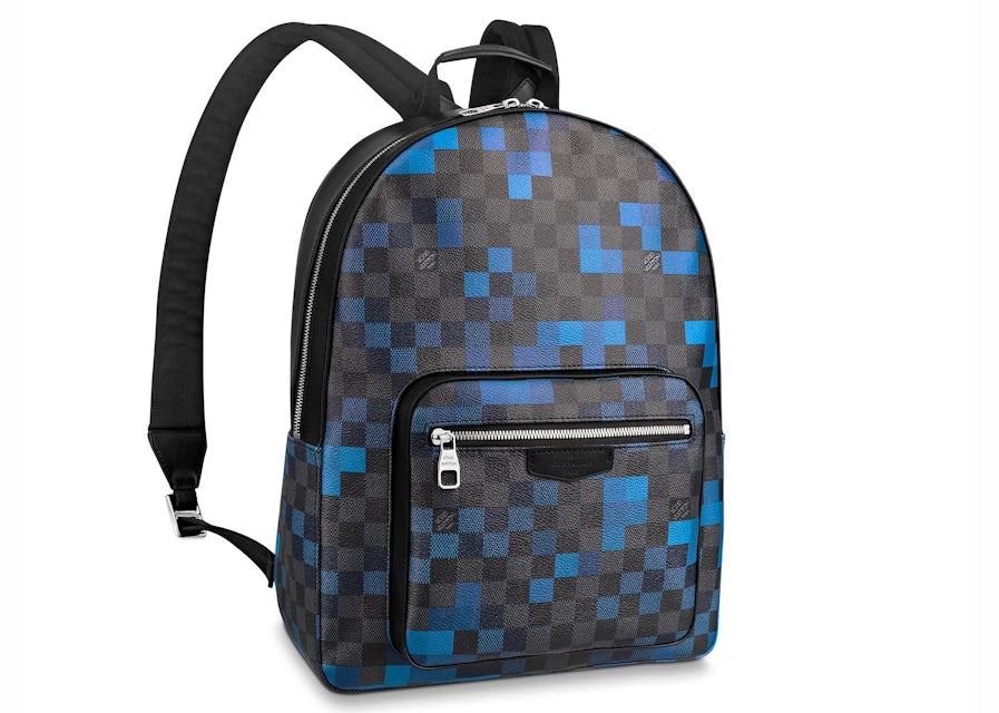 Louis Vuitton Josh Backpack Damier Graphite Pixel Blue in Coated Canvas  with Silver-tone - US
