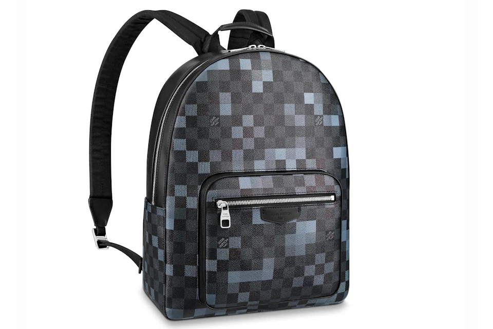 Louis Vuitton Backpack Damier Graphite Pixel in Coated Canvas with Silver-tone -