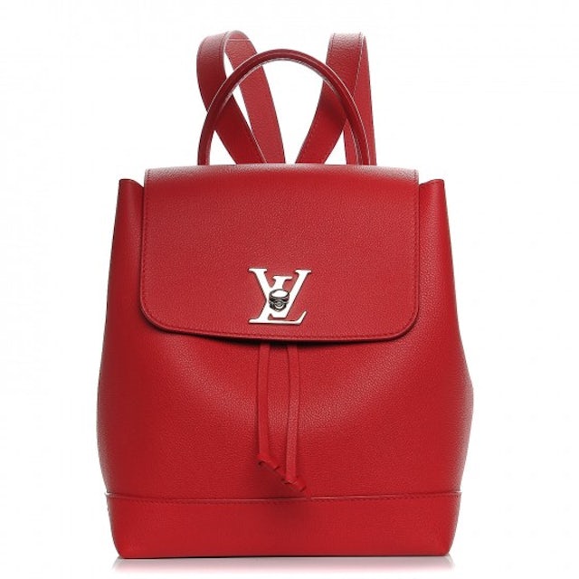 Louis Vuitton Lockme Handbag in Red Leather Louis Vuitton