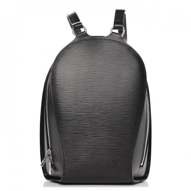 Louis Vuitton Backpack Mabillon Epi Noir Black in Leather with Silver-tone  - US