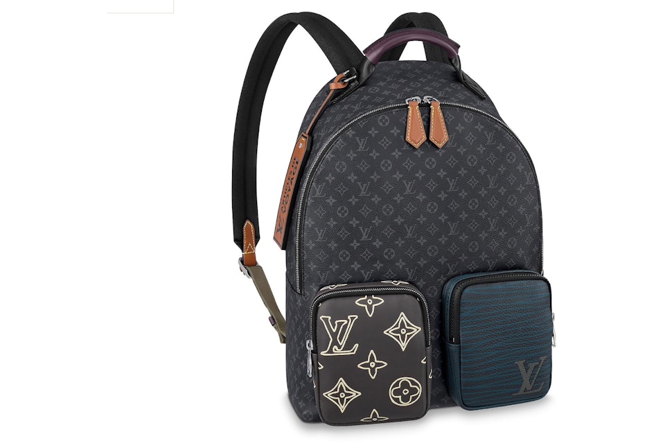 Louis Vuitton Backpack Multipocket Monogram Eclipse Multicolor in Coated Canvas/Leather with Silver-tone - US