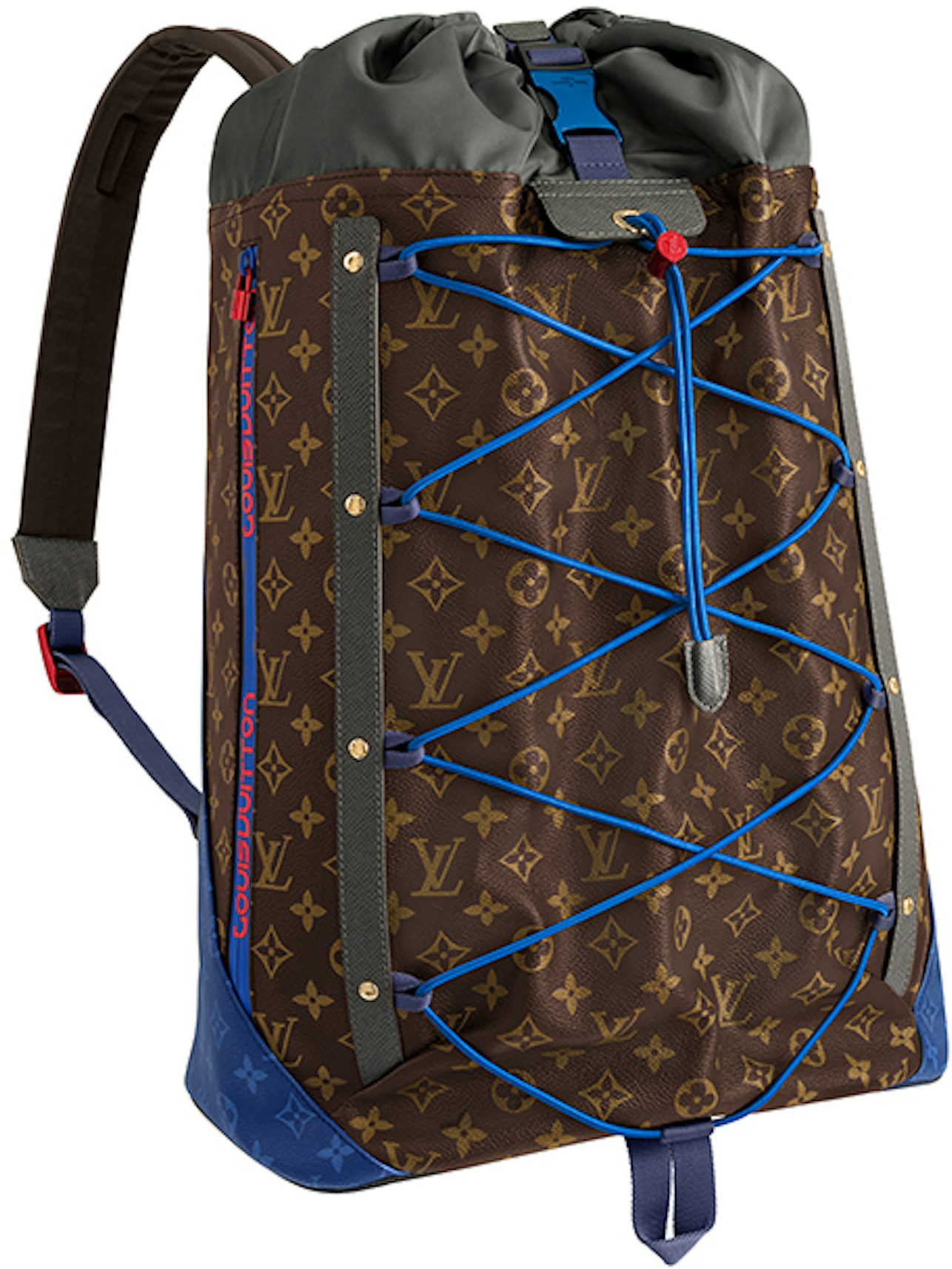 $1200 Louis Vuitton Classic Monogram Canvas Ellipse Backpack Bag