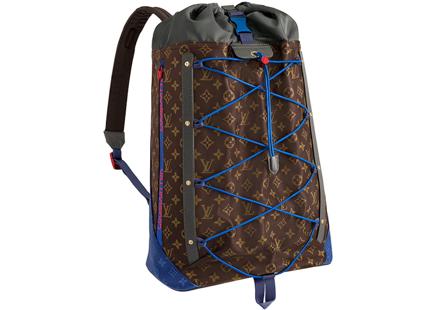 Louis Vuitton Backpack Monogram Outdoor Canvas Brown Multicolor