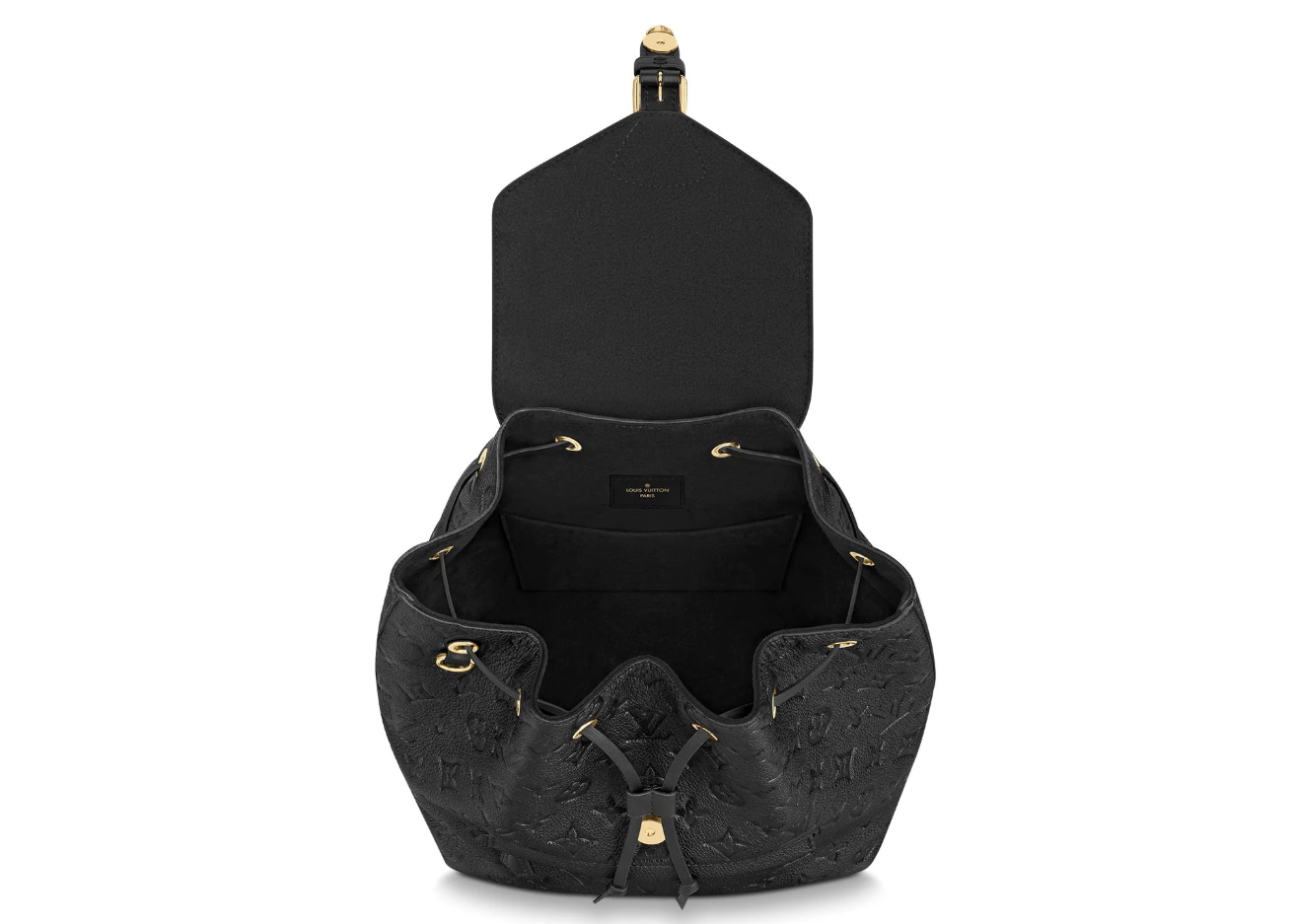 Louis Vuitton Backpack Montsouris Monogram Empreinte Black in ...