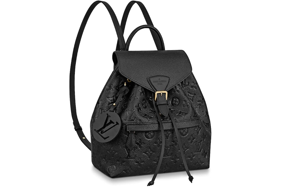 black lv backpack