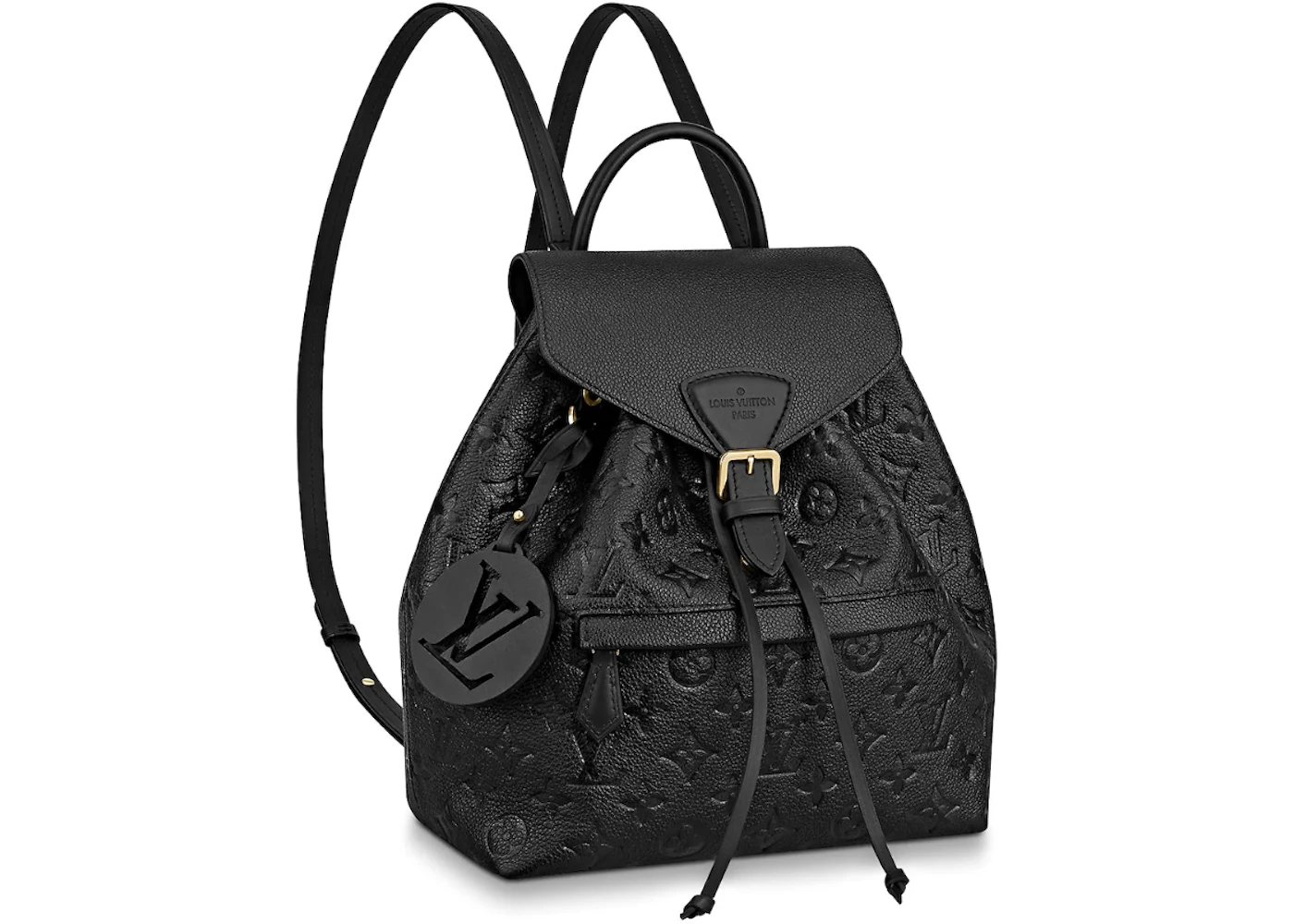 Louis vuitton backpack black leather Clearance