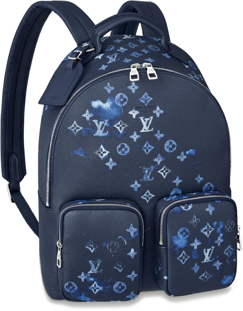 Louis Vuitton Phone Pouch Limited Edition Monogram Ink Watercolor Leather  Blue