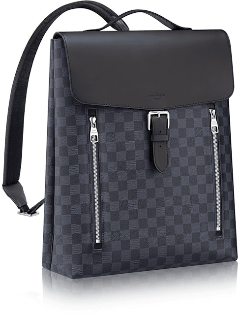 Louis Vuitton Backpack Newport Damier Cobalt Black/Midnight Blue in  Canvas/Leather/Nylon with Silver-tone - US