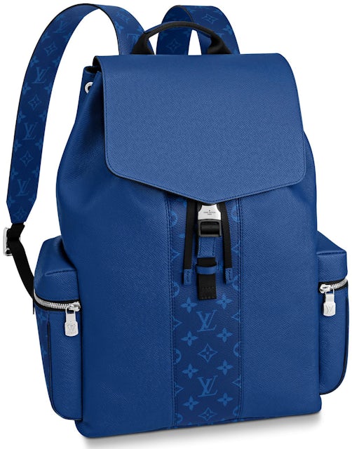 Louis Vuitton Backpack Outdoor Monogram Eclipse Taiga Cobalt in Leather/ Canvas with Silver-tone - US