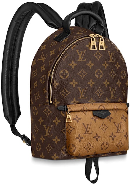 Louis+Vuitton+Palm+Springs+Backpack+Mini+Brown+Canvas+Monogram for
