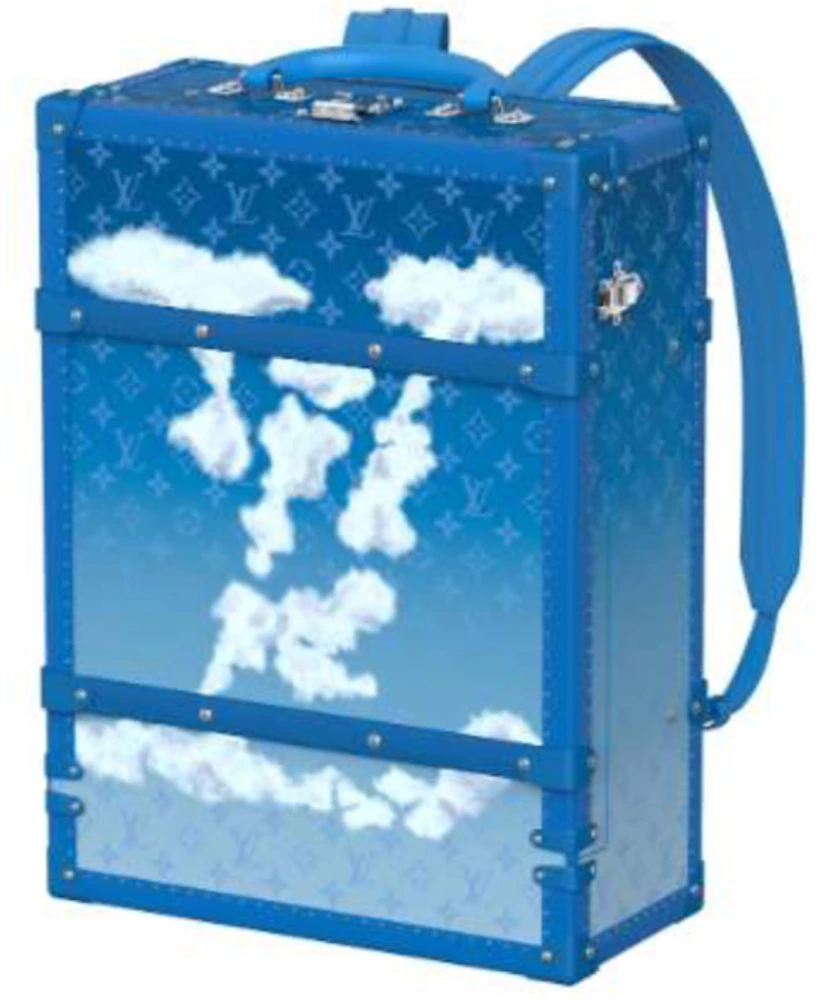 LOUIS VUITTON Monogram Clouds Multipockets Backpack Blue 1210136