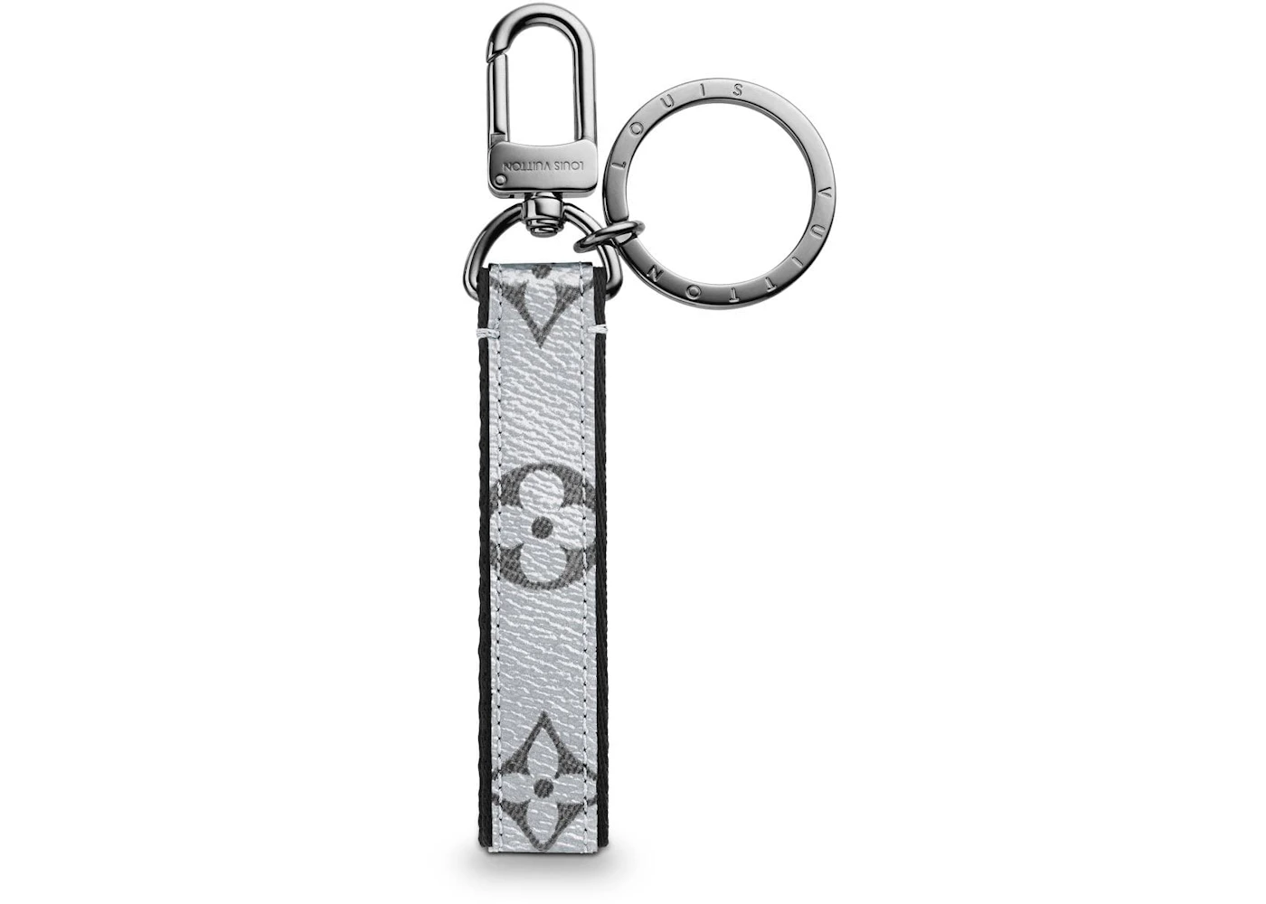 Louis Vuitton Bag Charm Dragonne Monogram Outdoor Grey in Canvas with  Silver-tone - US