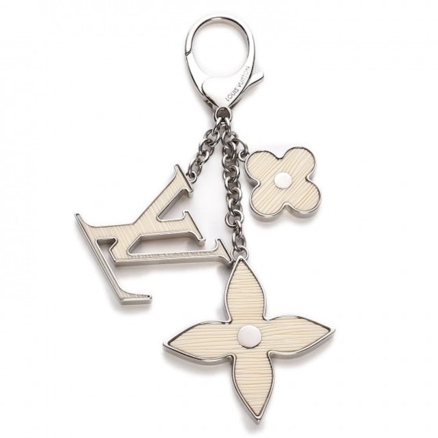 Louis Vuitton Bag Charm Fleur d'Epi Ivory in Resin with Silver-tone - US