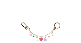 Louis Vuitton Bag Charm Key Chain Holder Pretty Charm Pink Multicolor