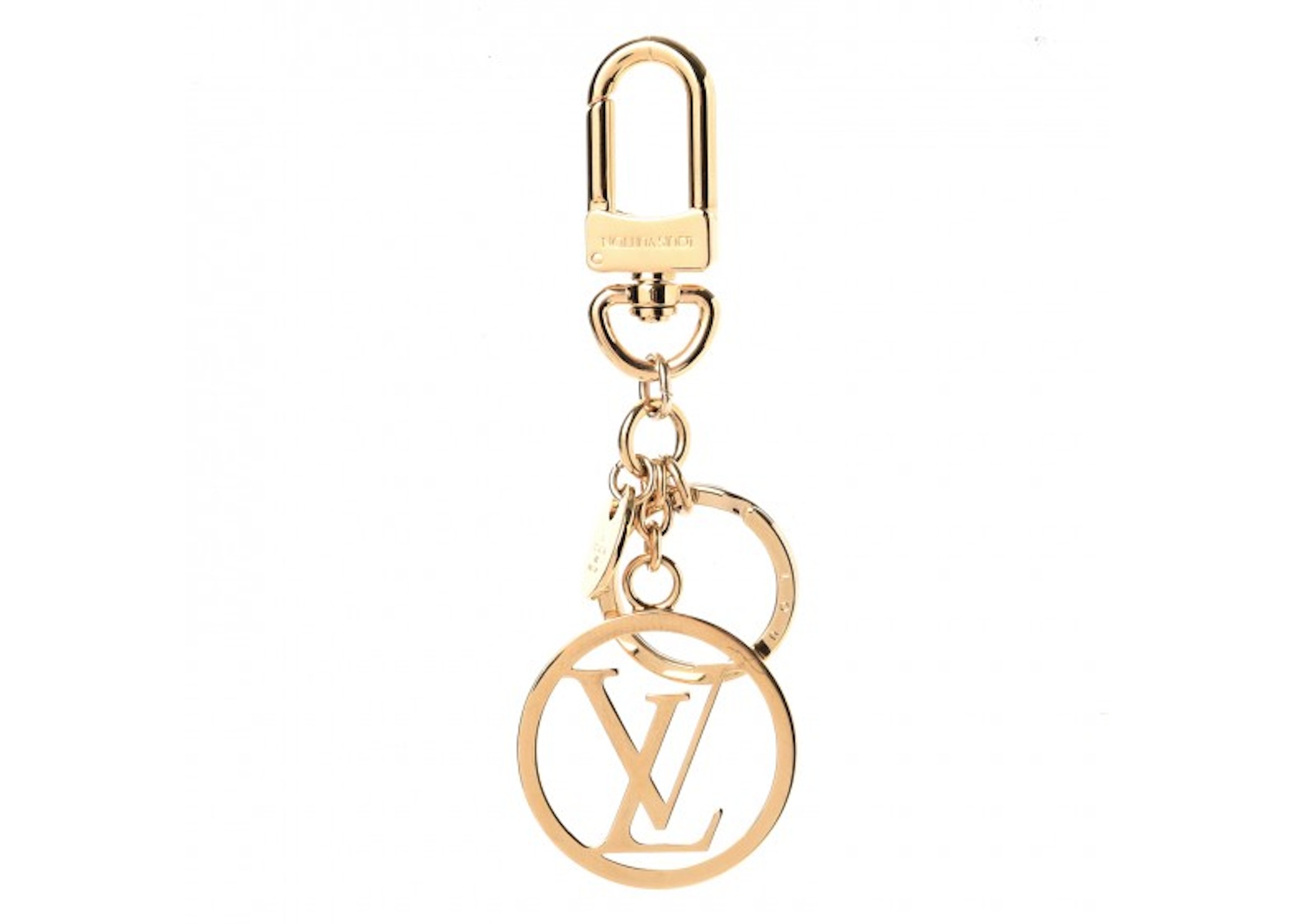 Louis Vuitton LV Padded Circle Bag Charm and Key Holder Grey Metal & Canvas