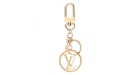 Louis Vuitton Bag Charm Key Holder LV Circle Gold
