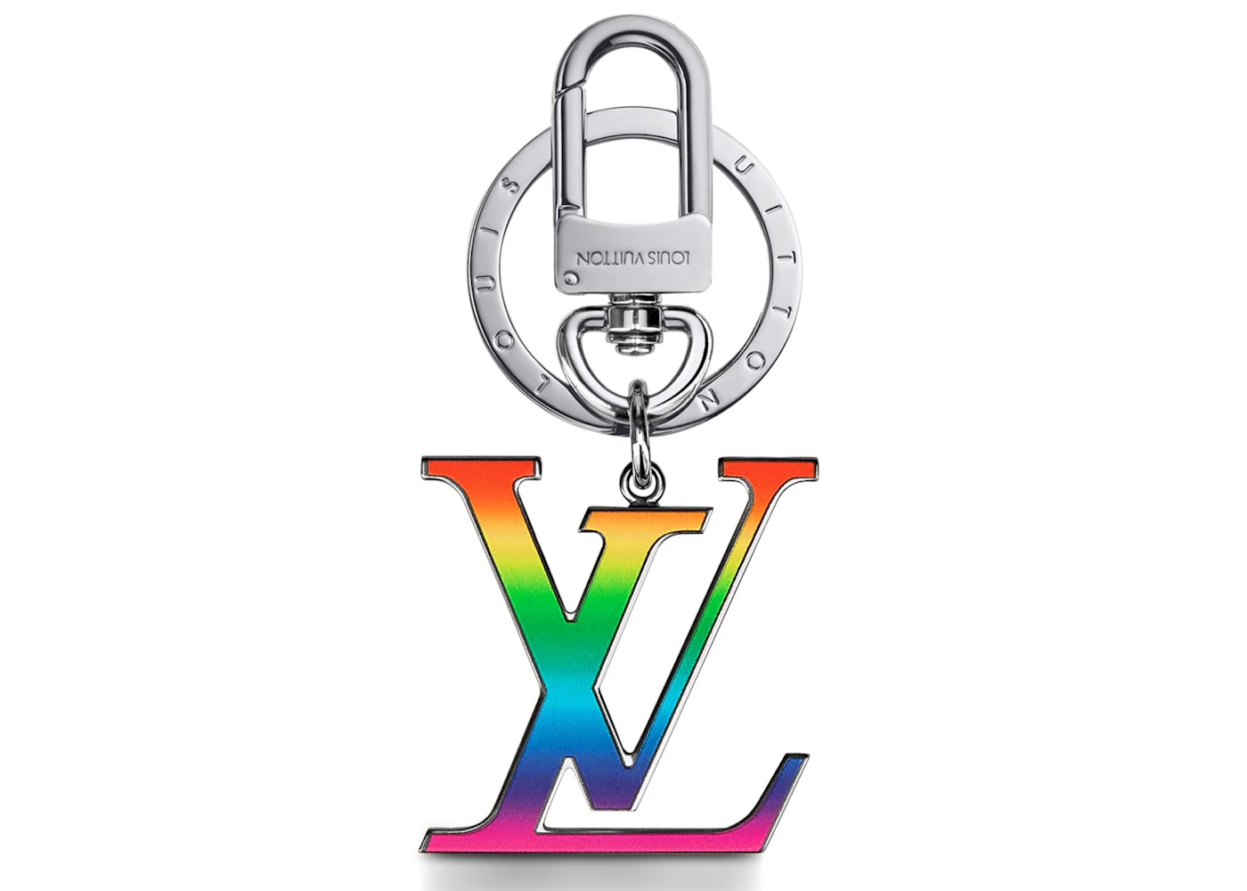 Louis Vuitton Bag Charm Holder LV Rainbow in Metal with Silver-tone - ES