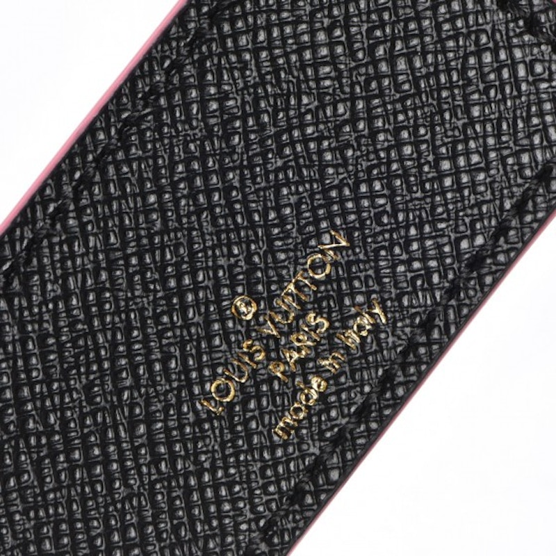 Louis Vuitton Bag Charm Key Holder World Tour BB Pink/White in Calfskin