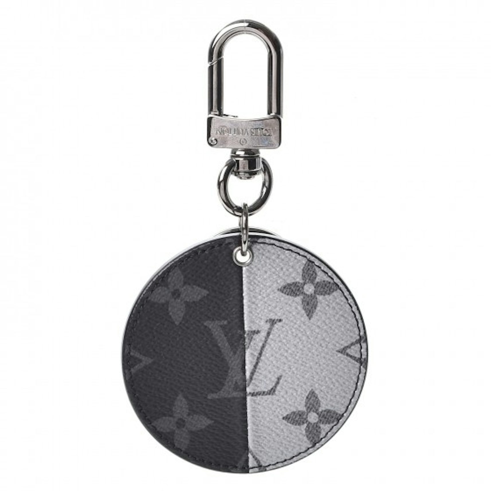 Louis Vuitton Bag Charm Monogram Eclipse Split Black/White/Blue in