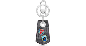 Louis Vuitton Bag Charm and Key Holder Enchappe Damier Graphite Alps Small