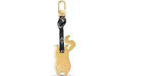 Louis Vuitton Bag Charm and Key Holder Flying Cat Catogram Gold