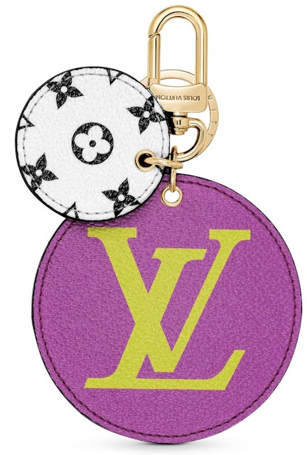 Louis Vuitton Bag Charm and Key Holder Monogram Giant Lilac in Canvas with  Gold-tone - US