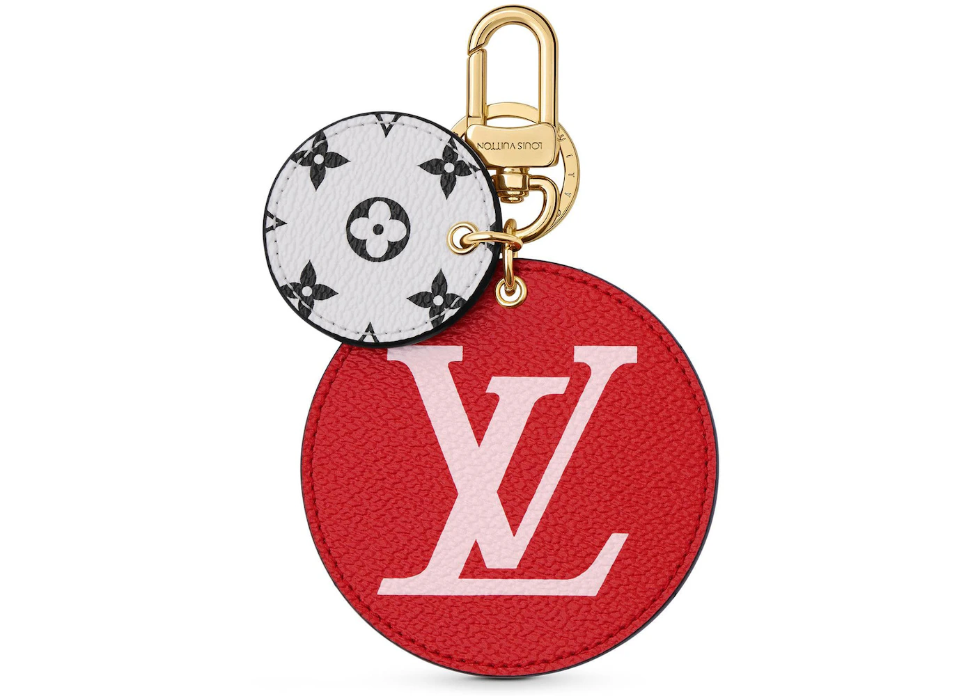 Louis Vuitton Bag Charm and Key Holder Monogram Giant Red/Pink in Canvas  with Gold-tone - US