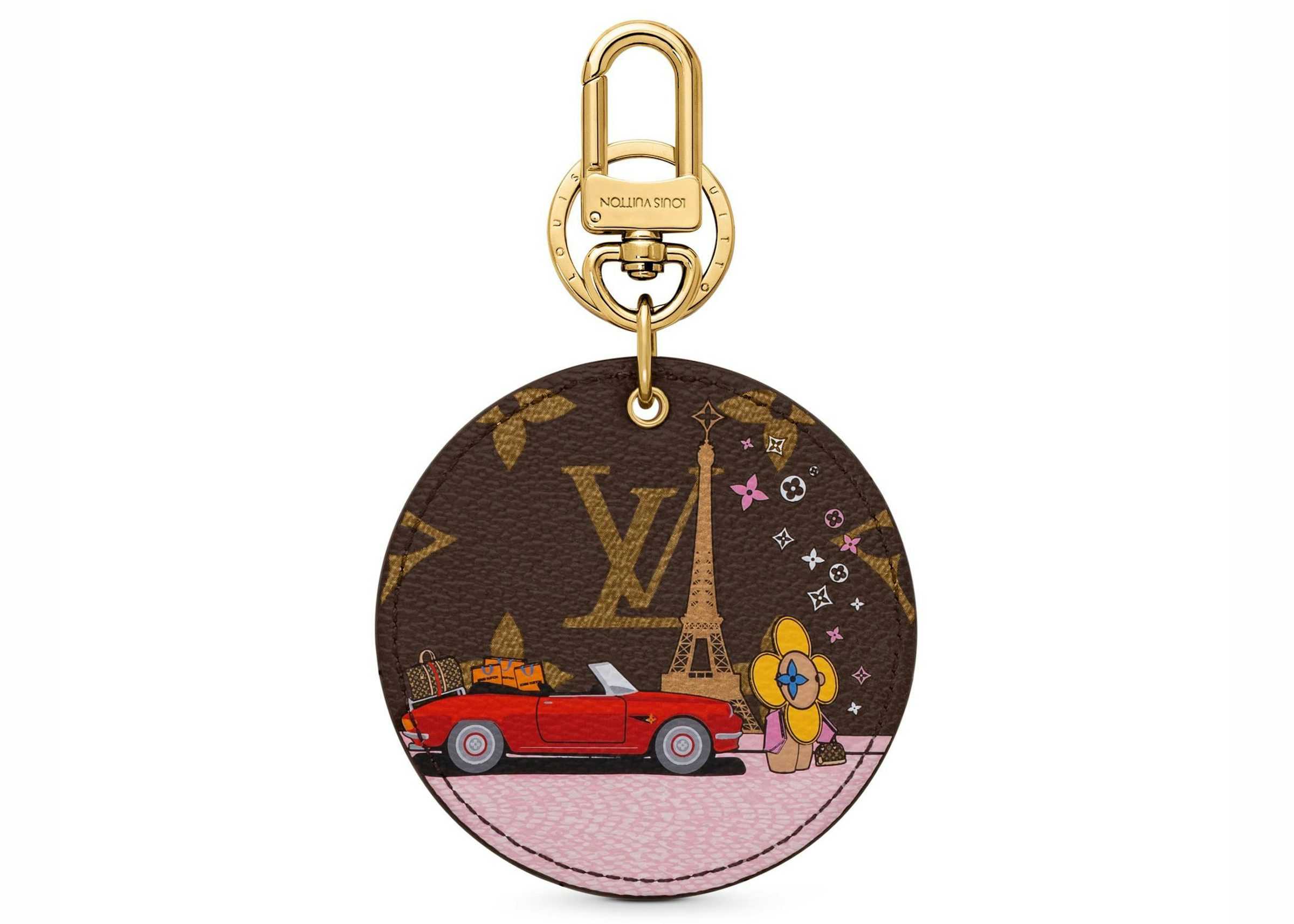 Louis Vuitton Bag Charm and Key Holder Monogram Vivienne Paris Red in  Coated Canvas/Leather with Gold-tone - US