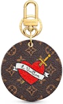 LOUIS VUITTON Calfskin Monogram Vuittonite Rat Bag Charm Key Holder 558555