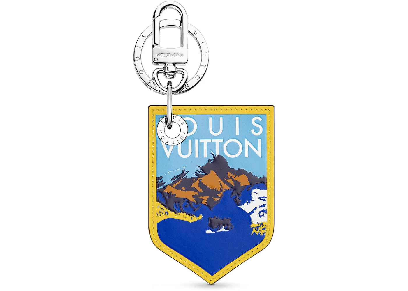 LOUIS VUITTON Damier Graphite Alps Bag Charm Key Ring 1249663