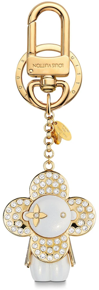Louis Vuitton Bag Charm and Key Holder Vivienne Winter Strass White in  Strass/Resin with Gold-tone - US