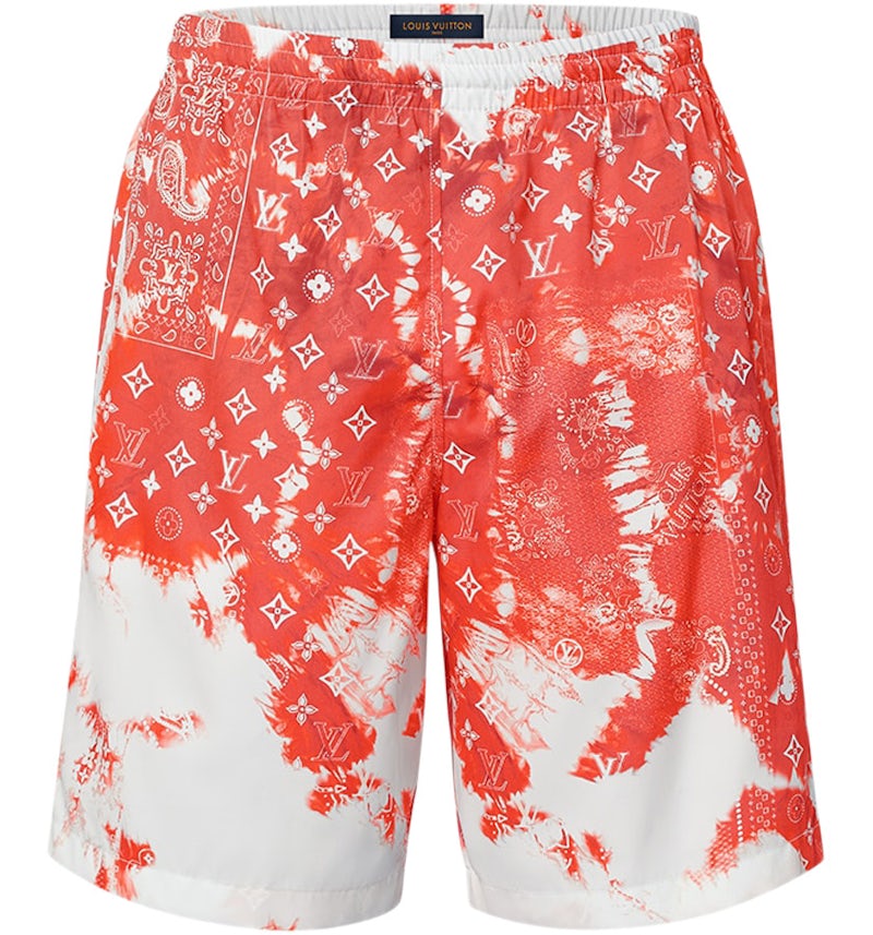 Louis Vuitton Bandana Board Swim Shorts Orange/White Men's SS22 US