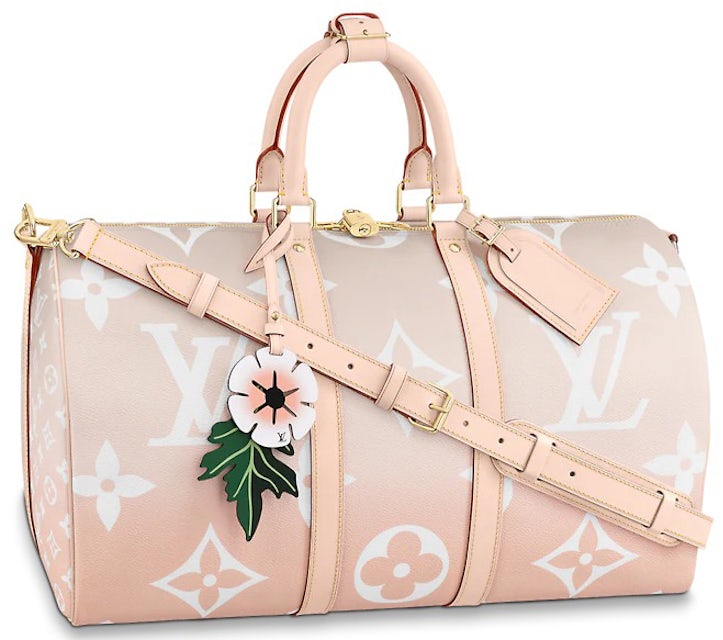 Louis Vuitton Keepall Bandouliere Gradient Pastel 45 Mist Gray in Coated  Canvas with Gold-tone - US
