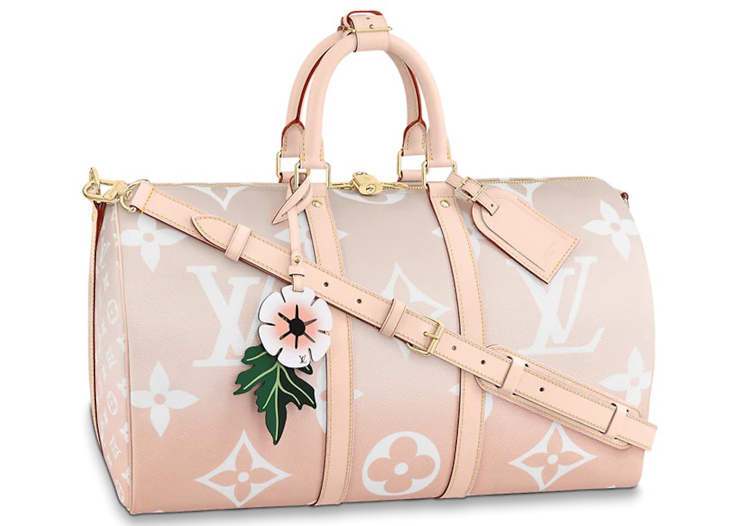 Louis Vuitton Keepall Bandouliere Gradient Pastel 45 Mist Gray in Coated  Canvas with Gold-tone - US